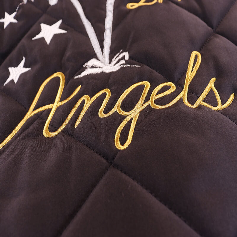 Palm Angels Quilted Souvenire Bomber Jacket