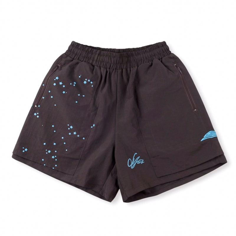Sp5der Double Layer Shorts Brown