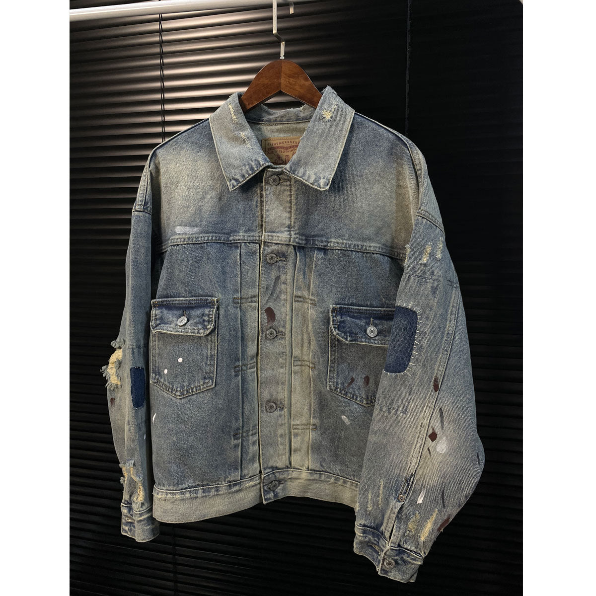 SAINT MICHAEL  Flap Pockets Denim Jacket