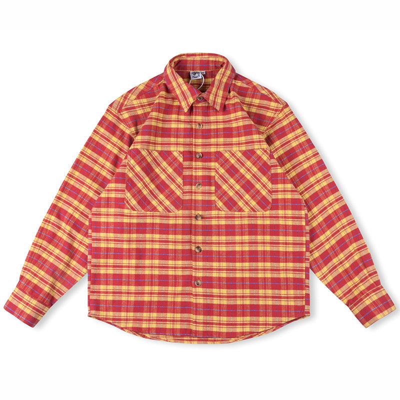 SAINT VANITY Old English Plaid Flannel Shirt