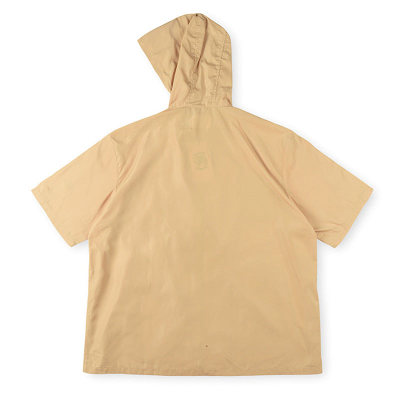 SAINT VANITY Embroidered Sporty Zipper Short-sleeved Jacket
