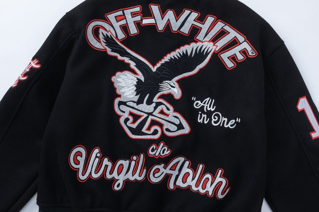 OFF WHITE Golf Varsity Jacket