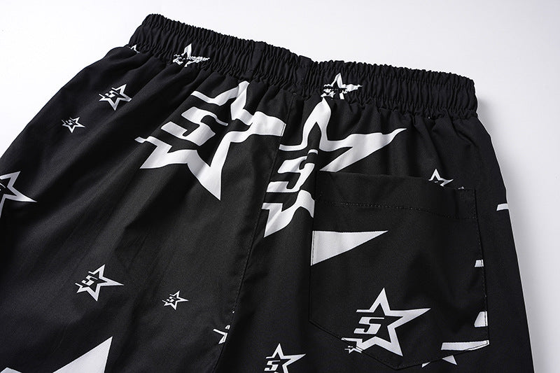 Sp5der Star Pattern Shorts