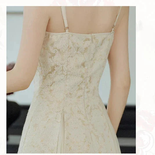 Adriata Pearl Chain Baroque Royalcore Dress